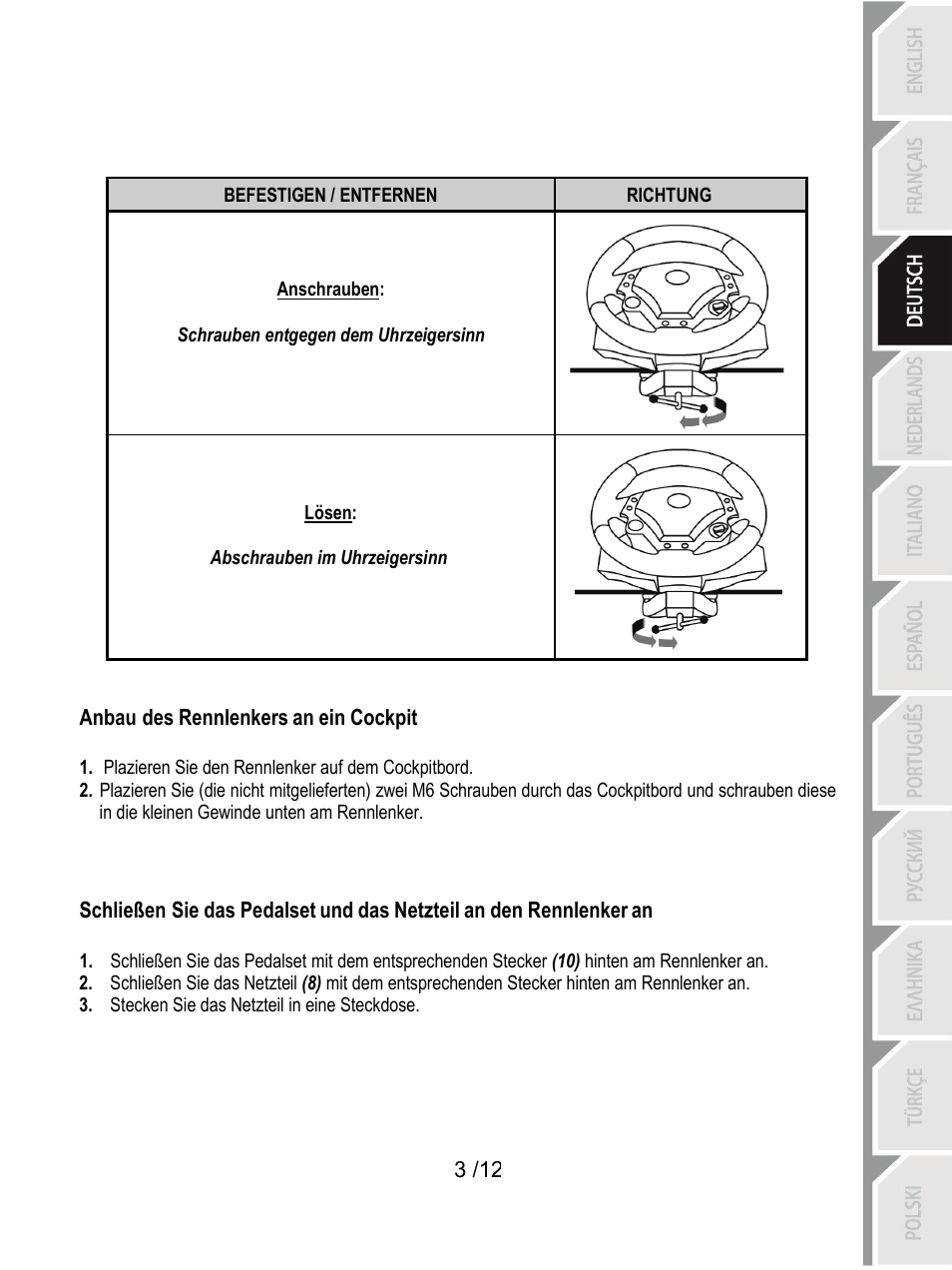 Thrustmaster F430 FFB User Manual | Page 28 / 147