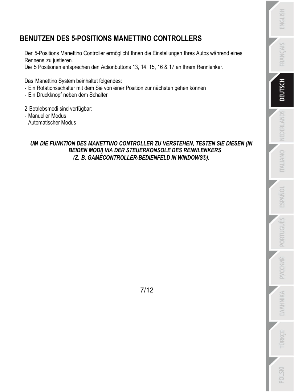 Thrustmaster F430 FFB User Manual | Page 32 / 147