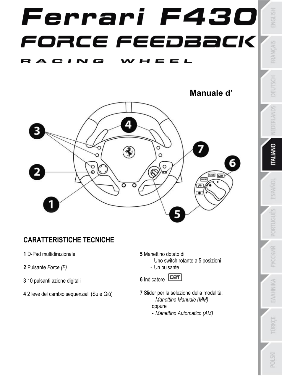 05_ita_ferrari f430 force feedback racing wheel_v4 | Thrustmaster F430 FFB User Manual | Page 50 / 147