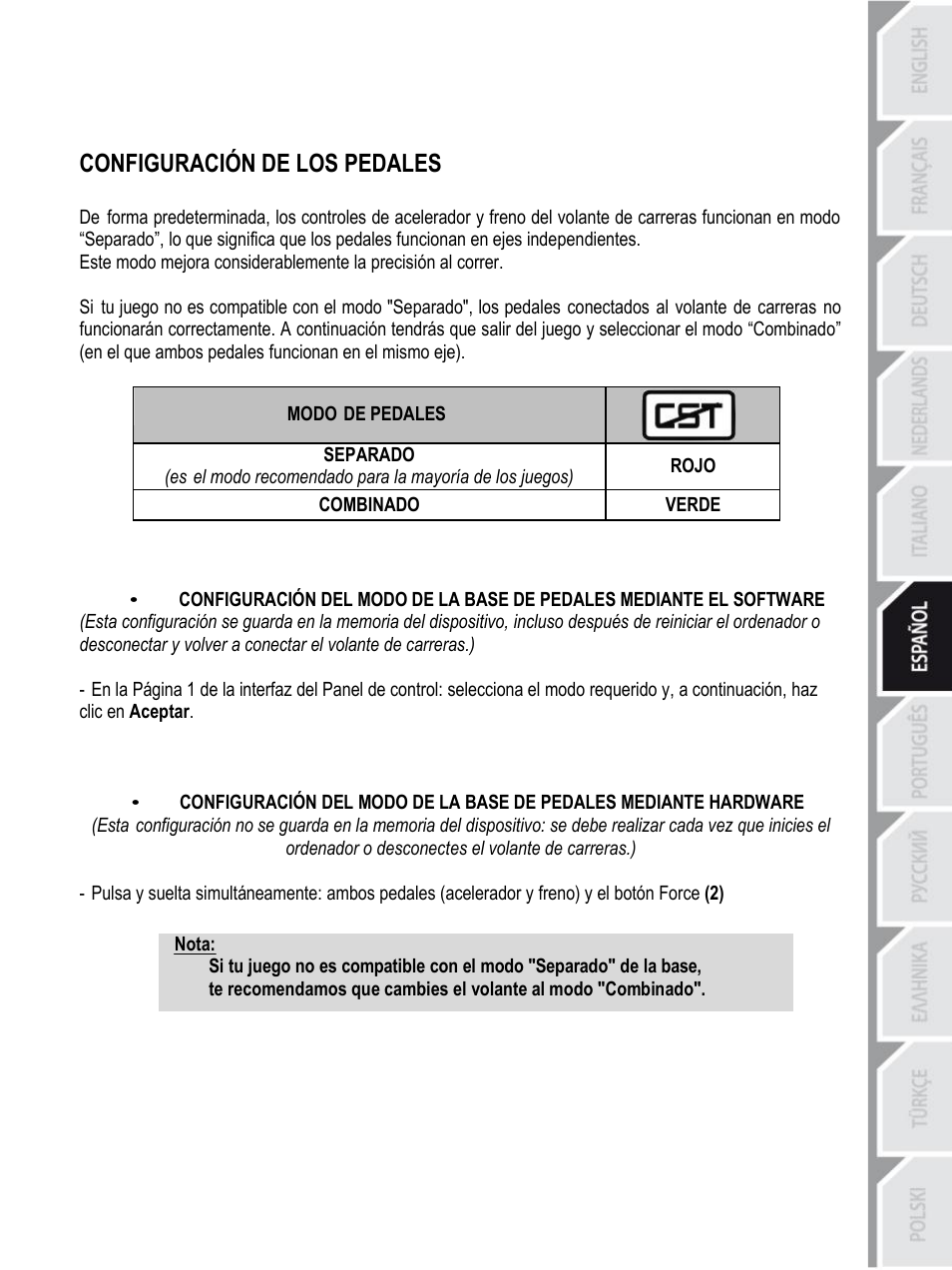 Thrustmaster F430 FFB User Manual | Page 66 / 147