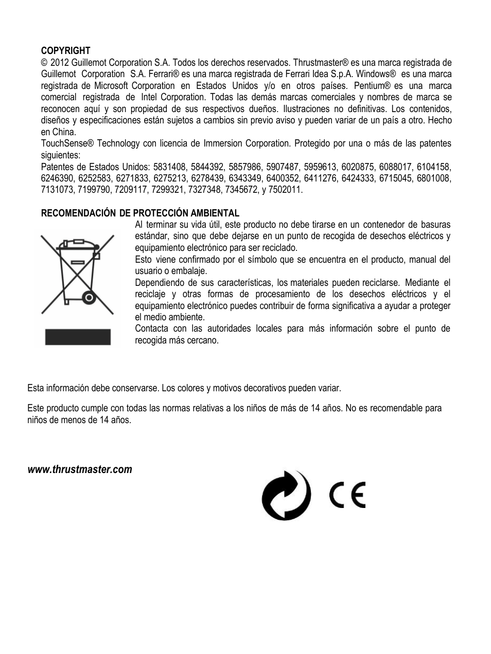 Thrustmaster F430 FFB User Manual | Page 73 / 147