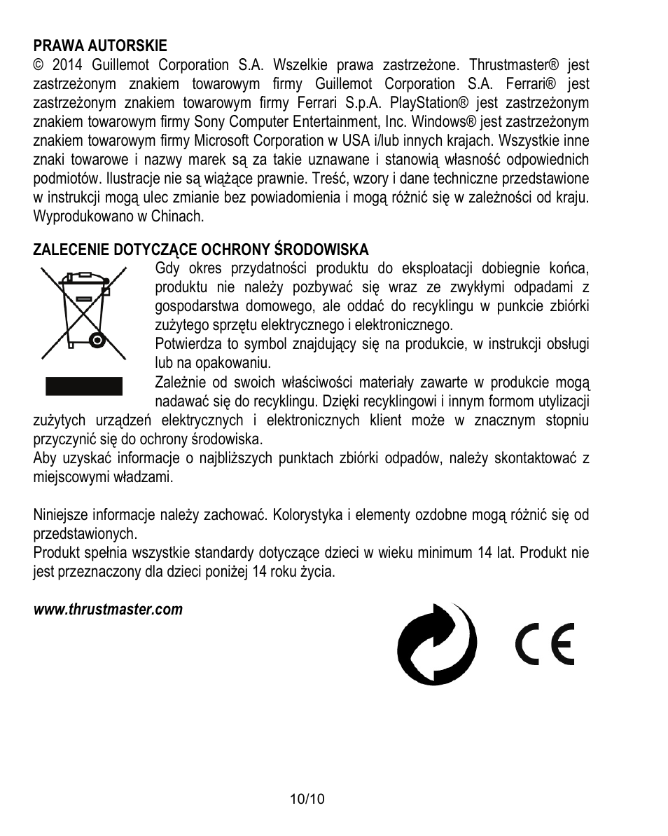 Thrustmaster Ferrari Challenge PC-PS3 User Manual | Page 111 / 121