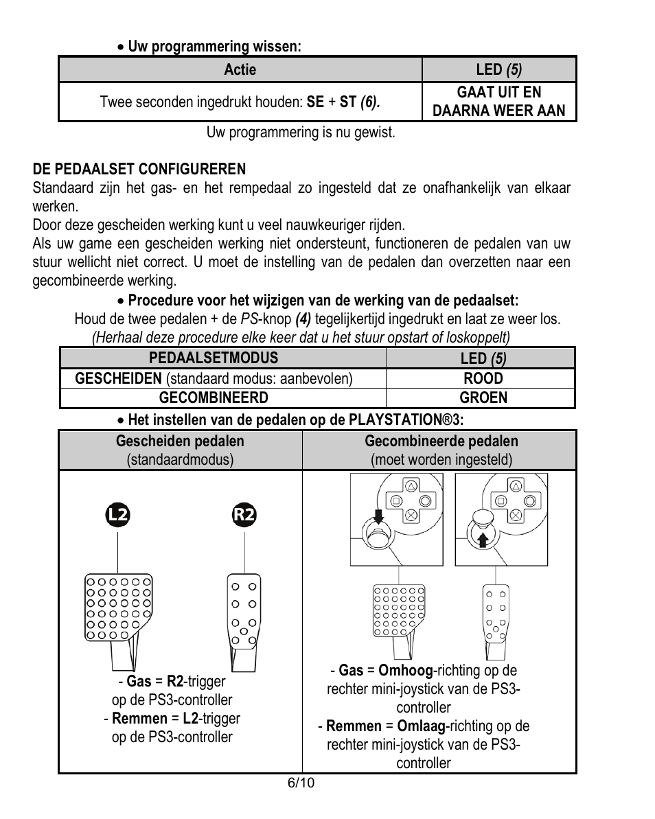 De pedaalset configureren | Thrustmaster Ferrari Challenge PC-PS3 User Manual | Page 37 / 121
