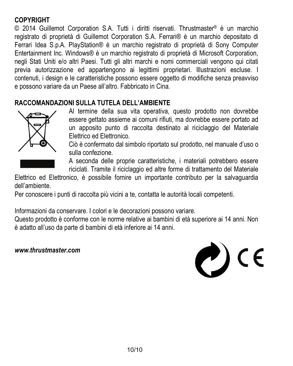 Thrustmaster Ferrari Challenge PC-PS3 User Manual | Page 51 / 121