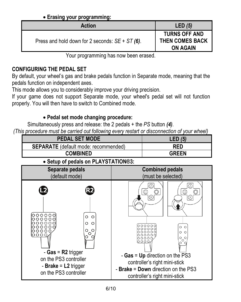 Configuring the pedal set | Thrustmaster Ferrari Challenge PC-PS3 User Manual | Page 7 / 121