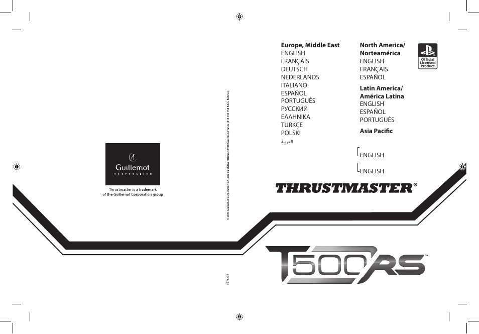 Thrustmaster Ferrari F1 RS User Manual | 485 pages