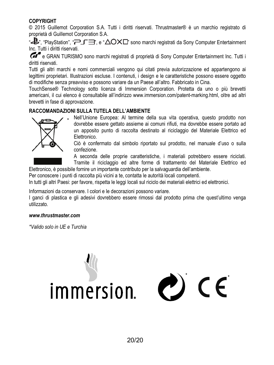 Thrustmaster Ferrari F1 RS User Manual | Page 101 / 485