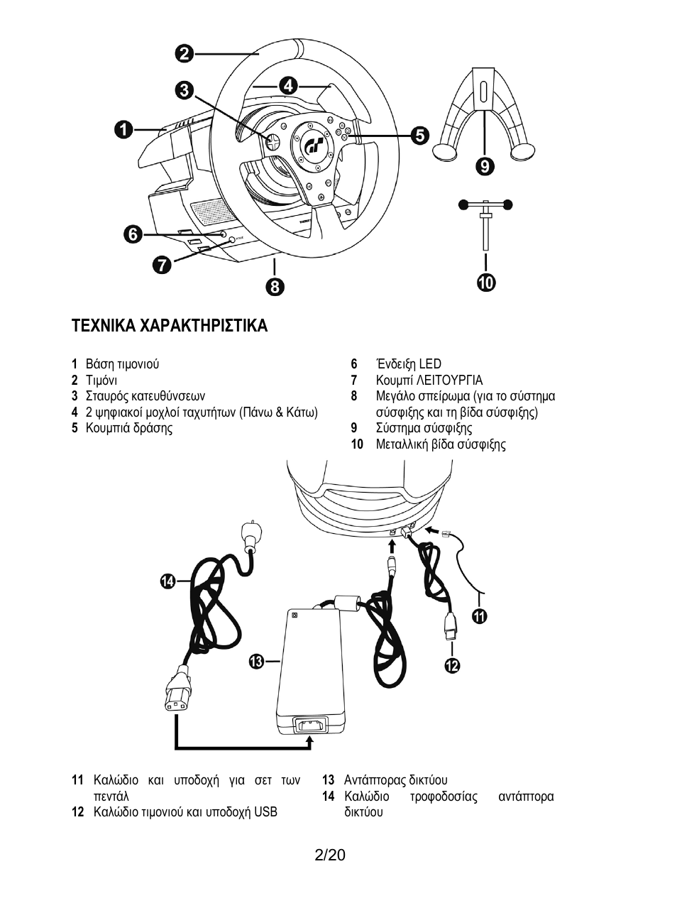 Τεχνικα χαρακτηριστικα | Thrustmaster Ferrari F1 RS User Manual | Page 163 / 485