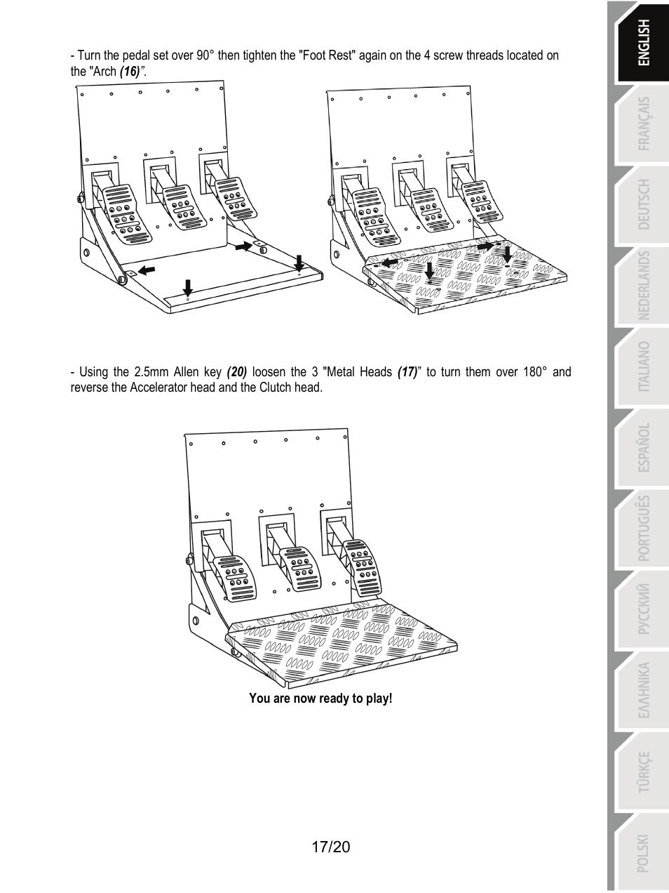 Thrustmaster Ferrari F1 RS User Manual | Page 18 / 485