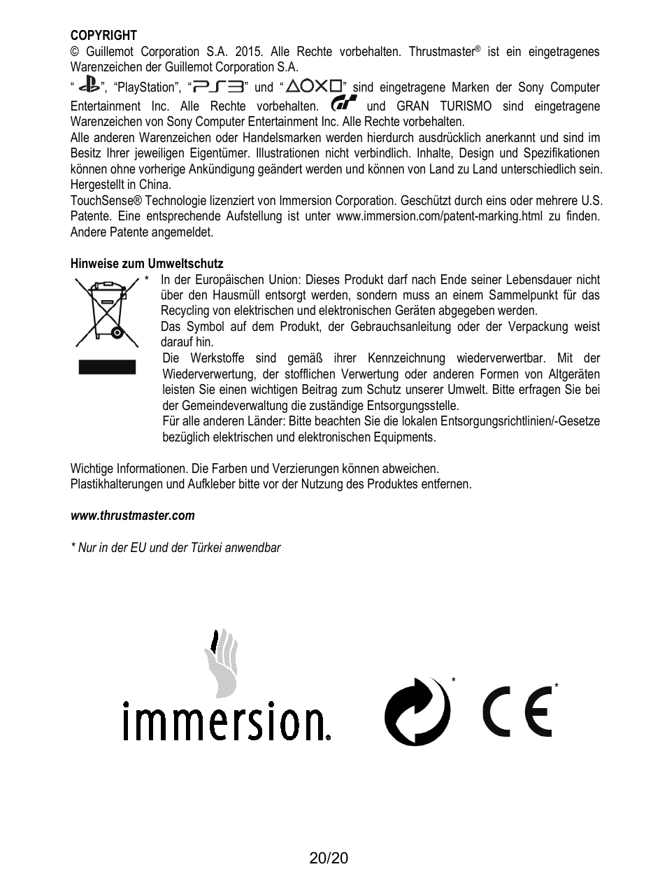 Thrustmaster Ferrari F1 RS User Manual | Page 61 / 485