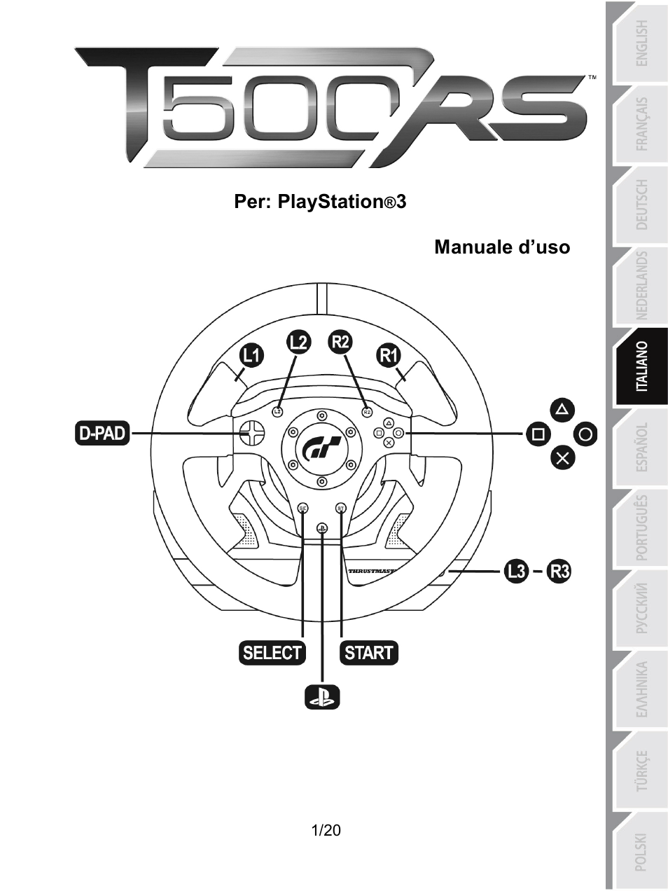05_ita_t500_rs, Italiano | Thrustmaster Ferrari F1 RS User Manual | Page 82 / 485