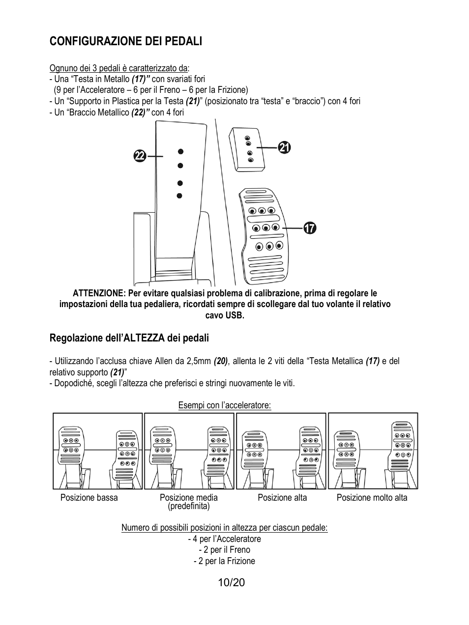 Configurazione dei pedali | Thrustmaster Ferrari F1 RS User Manual | Page 91 / 485