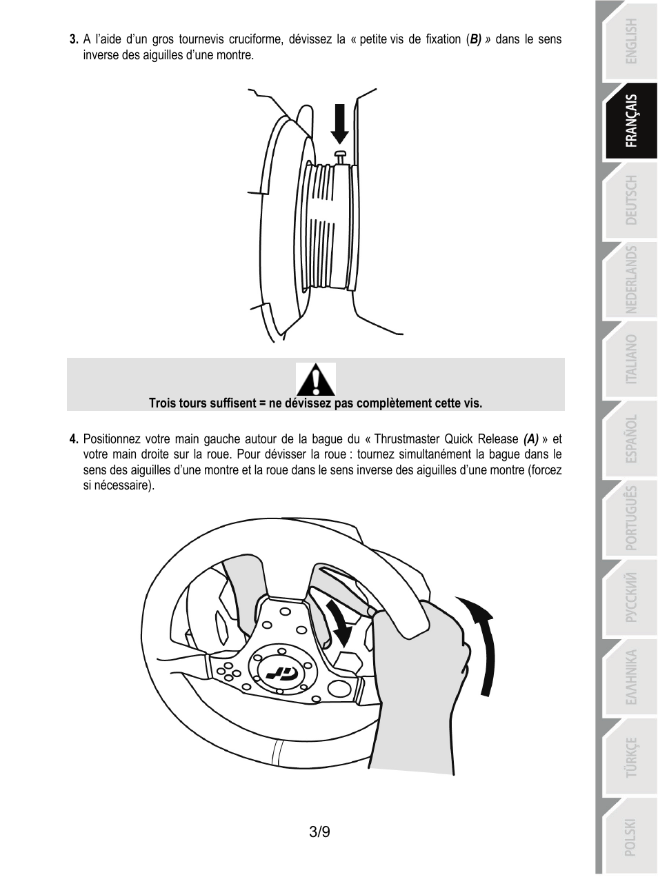 Thrustmaster Ferrari F1 RS User Manual | Page 13 / 110