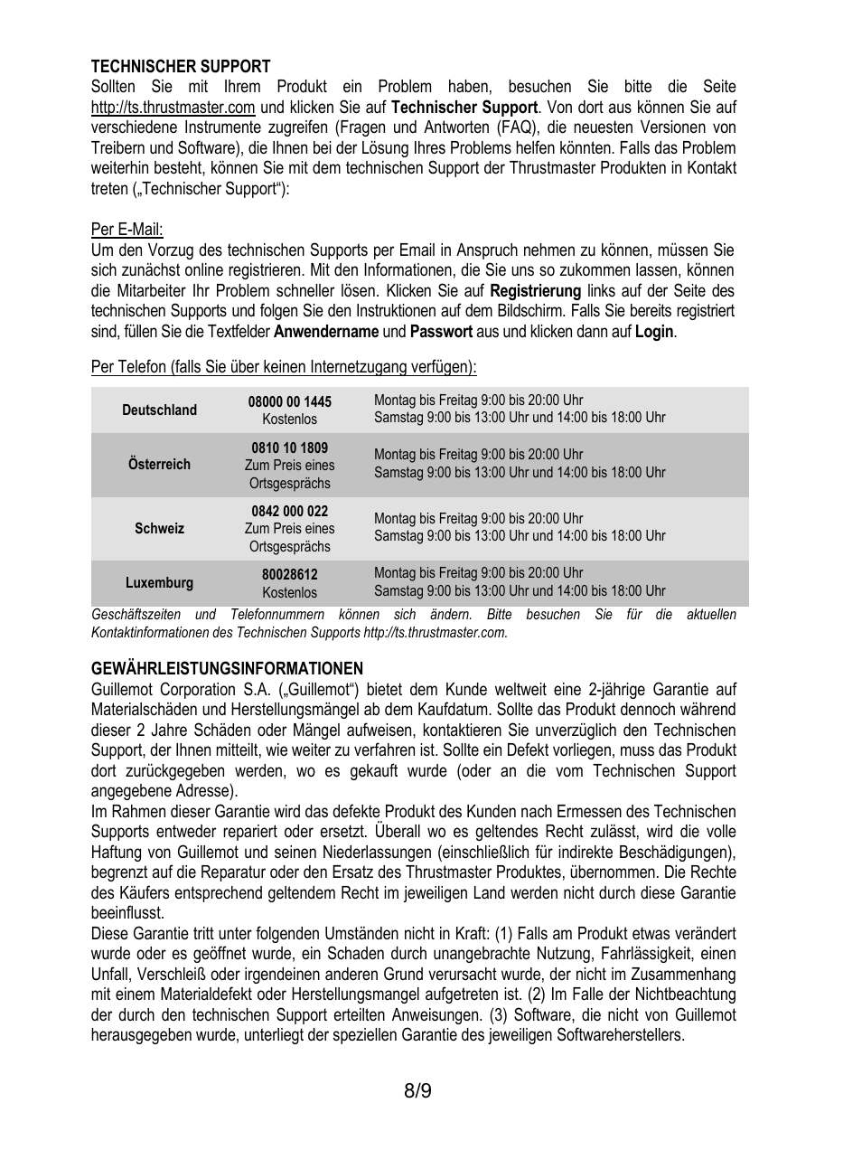 Thrustmaster Ferrari F1 RS User Manual | Page 27 / 110
