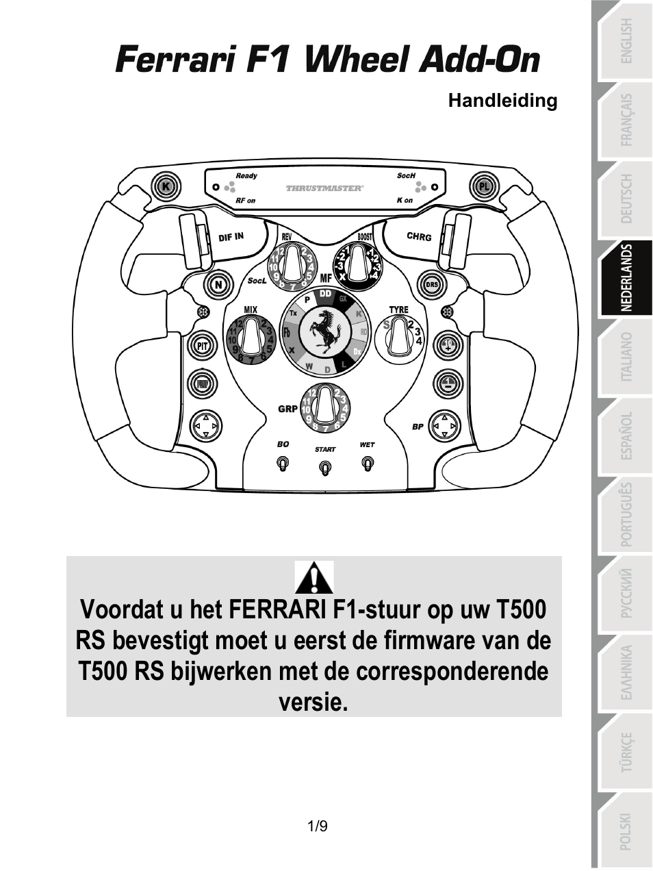 Ned_ferrari f1 wheel add-on | Thrustmaster Ferrari F1 RS User Manual | Page 29 / 110