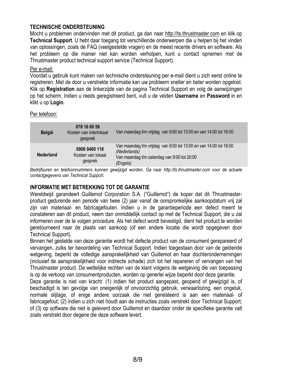 Thrustmaster Ferrari F1 RS User Manual | Page 36 / 110
