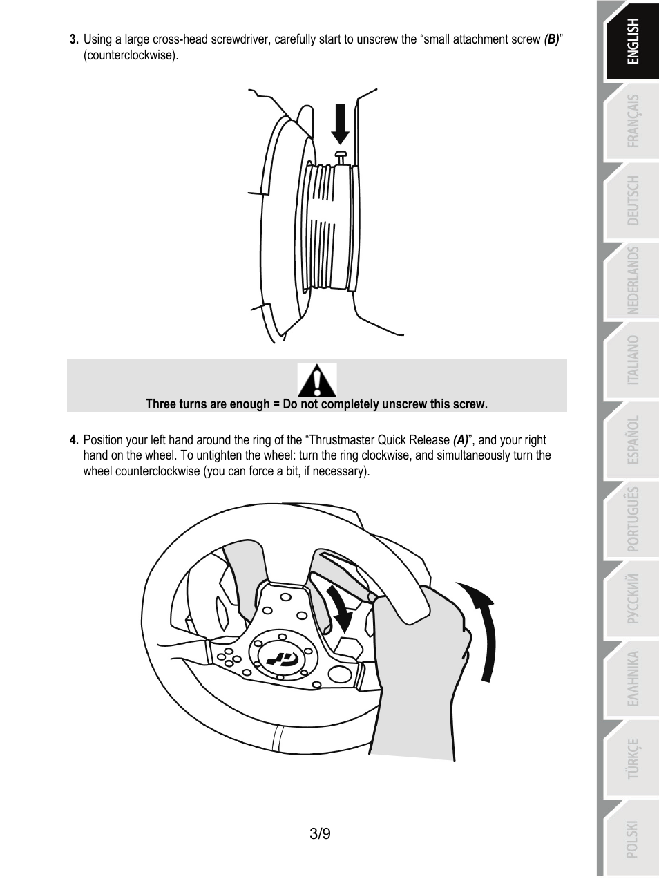 Thrustmaster Ferrari F1 RS User Manual | Page 4 / 110