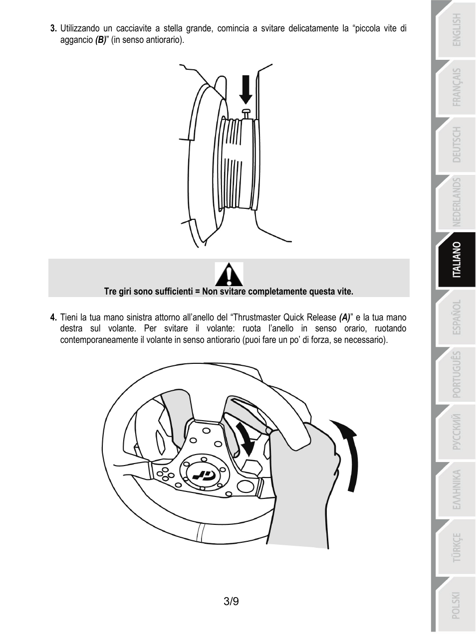 Thrustmaster Ferrari F1 RS User Manual | Page 40 / 110