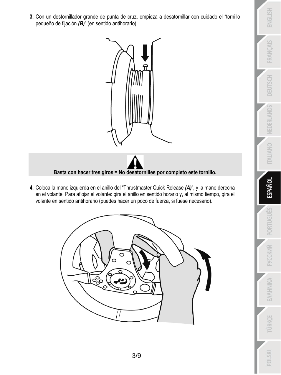 Thrustmaster Ferrari F1 RS User Manual | Page 49 / 110