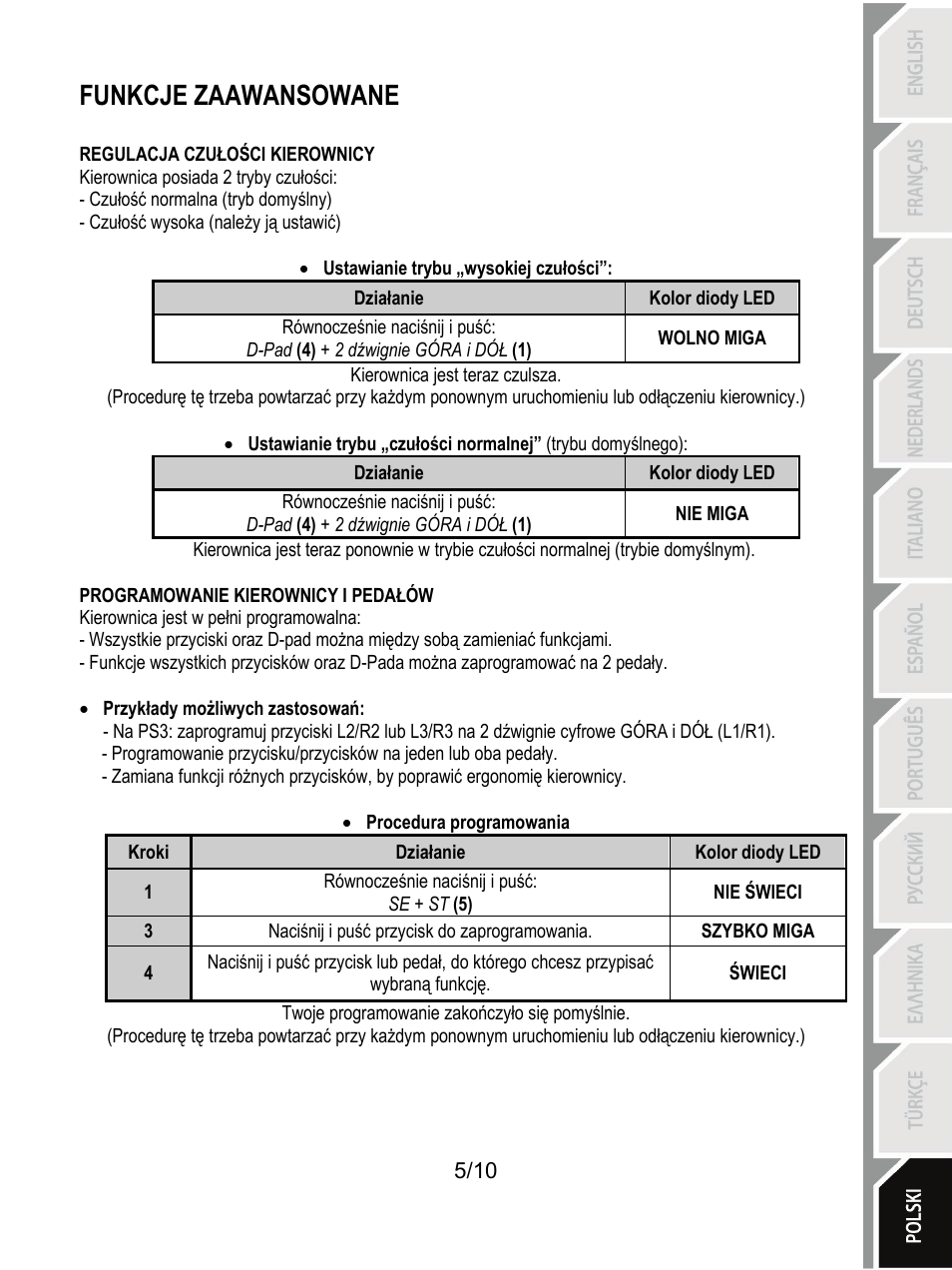 Funkcje zaawansowane | Thrustmaster Ferrari GT Experience User Manual | Page 106 / 124
