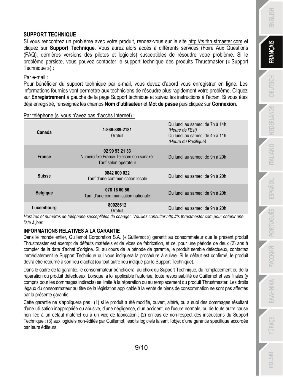 Thrustmaster Ferrari GT Experience User Manual | Page 20 / 124