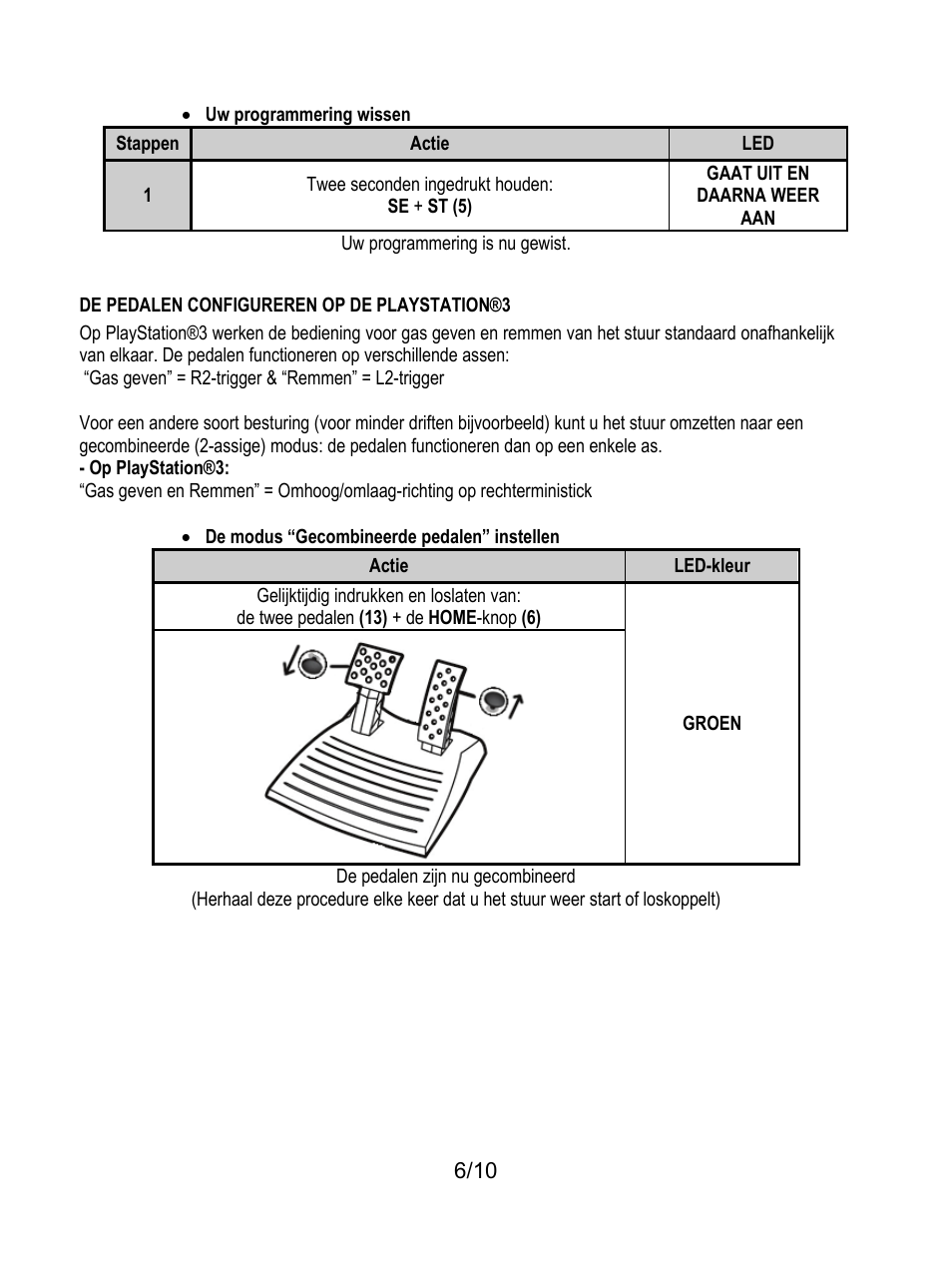 De pedalen configureren op de playstation®3 | Thrustmaster Ferrari GT Experience User Manual | Page 37 / 124