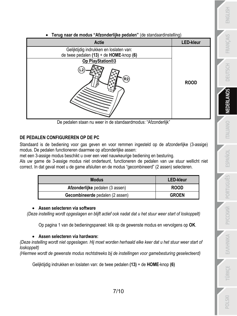 De pedalen configureren op de pc | Thrustmaster Ferrari GT Experience User Manual | Page 38 / 124