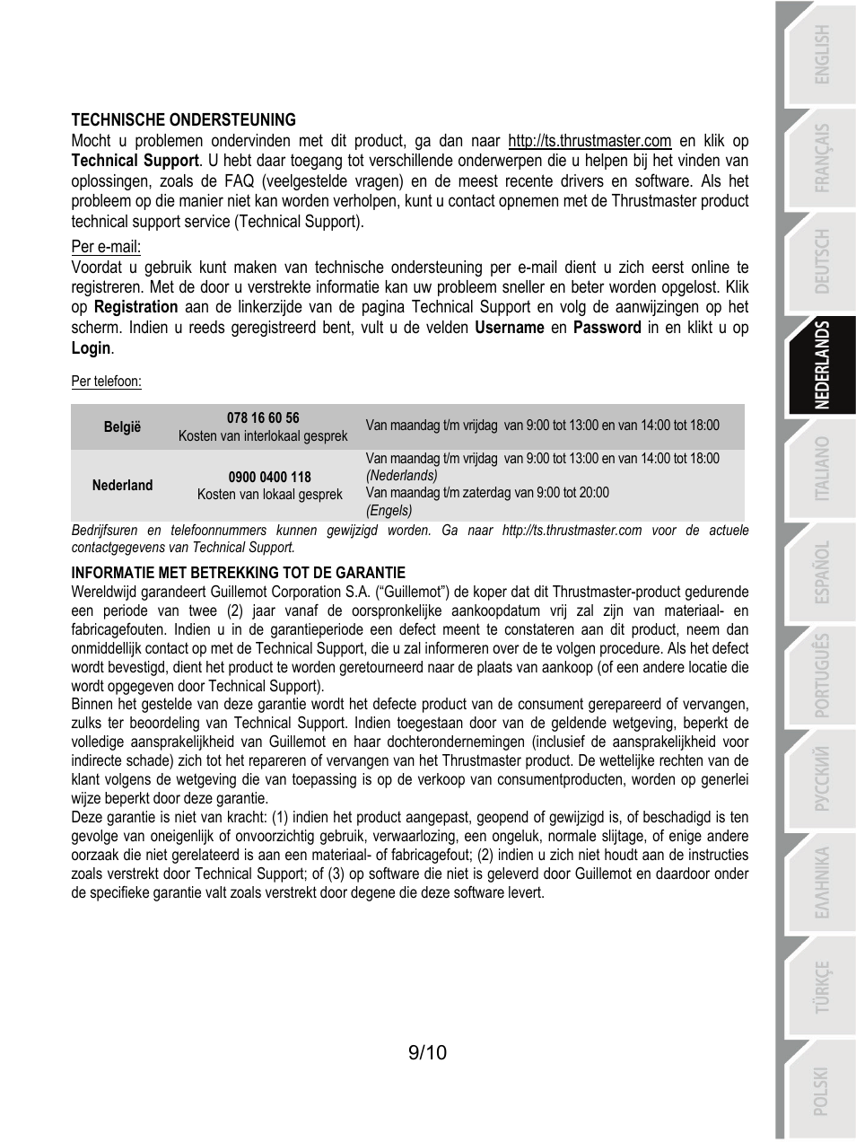 Thrustmaster Ferrari GT Experience User Manual | Page 40 / 124