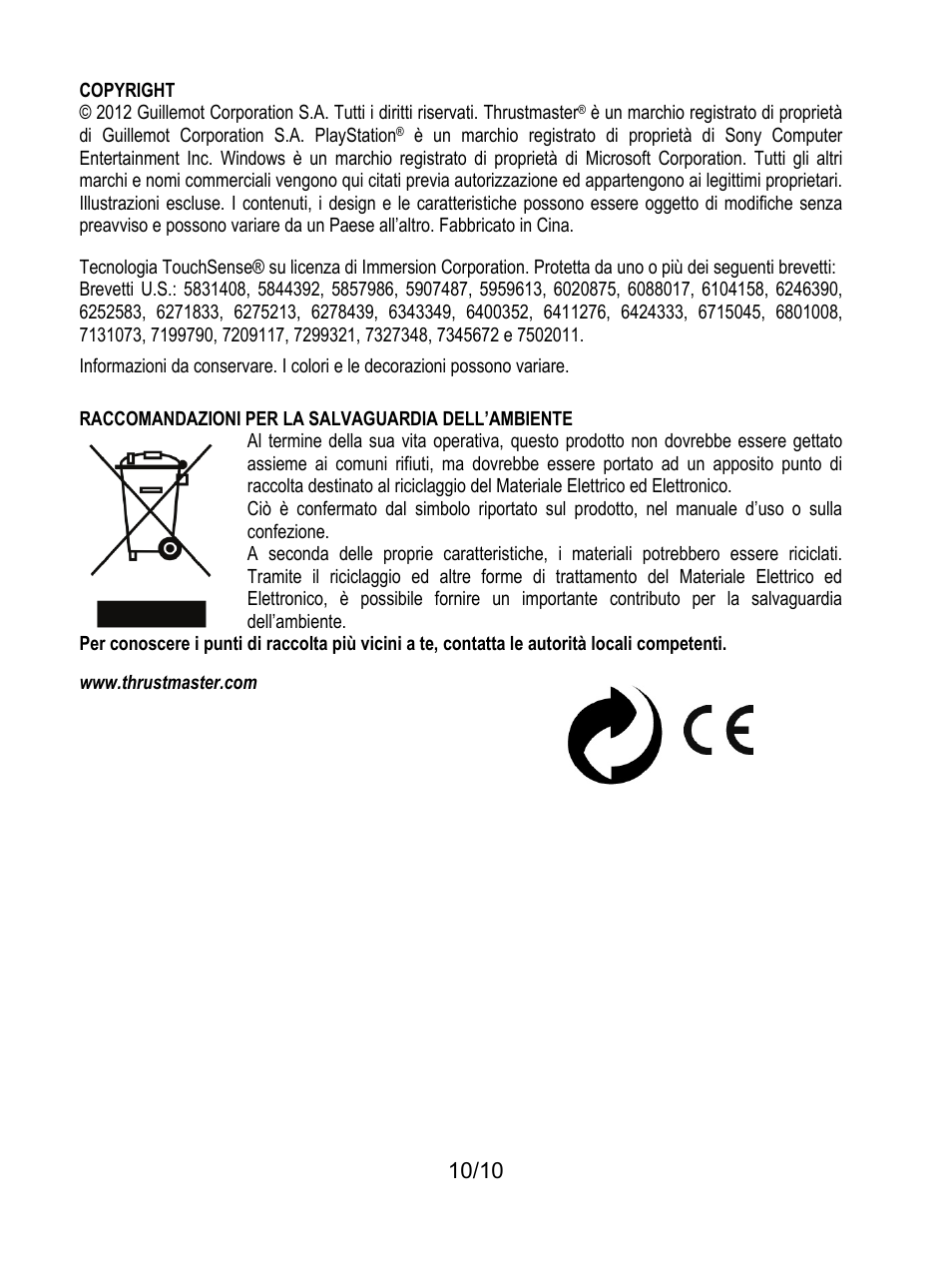 Thrustmaster Ferrari GT Experience User Manual | Page 51 / 124