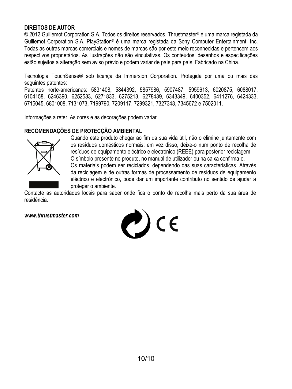 Thrustmaster Ferrari GT Experience User Manual | Page 71 / 124