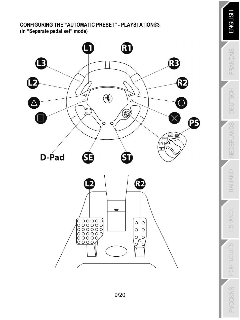 Thrustmaster Ferrari Wireless F430 Cockpit User Manual | Page 10 / 182