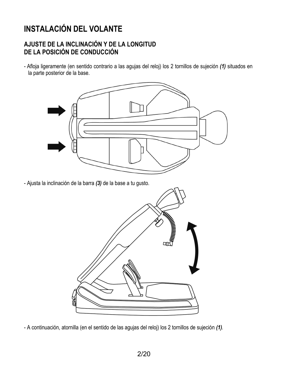 Instalación del volante | Thrustmaster Ferrari Wireless F430 Cockpit User Manual | Page 103 / 182
