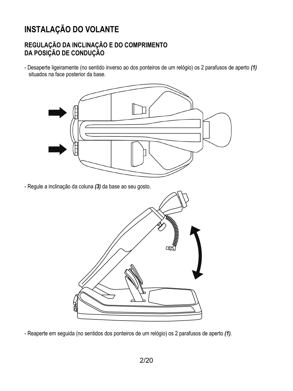 Instalação do volante | Thrustmaster Ferrari Wireless F430 Cockpit User Manual | Page 123 / 182