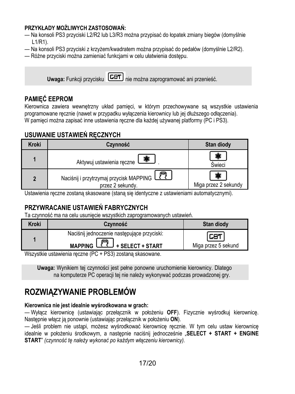Rozwiązywanie problemów | Thrustmaster Ferrari Wireless F430 Cockpit User Manual | Page 178 / 182