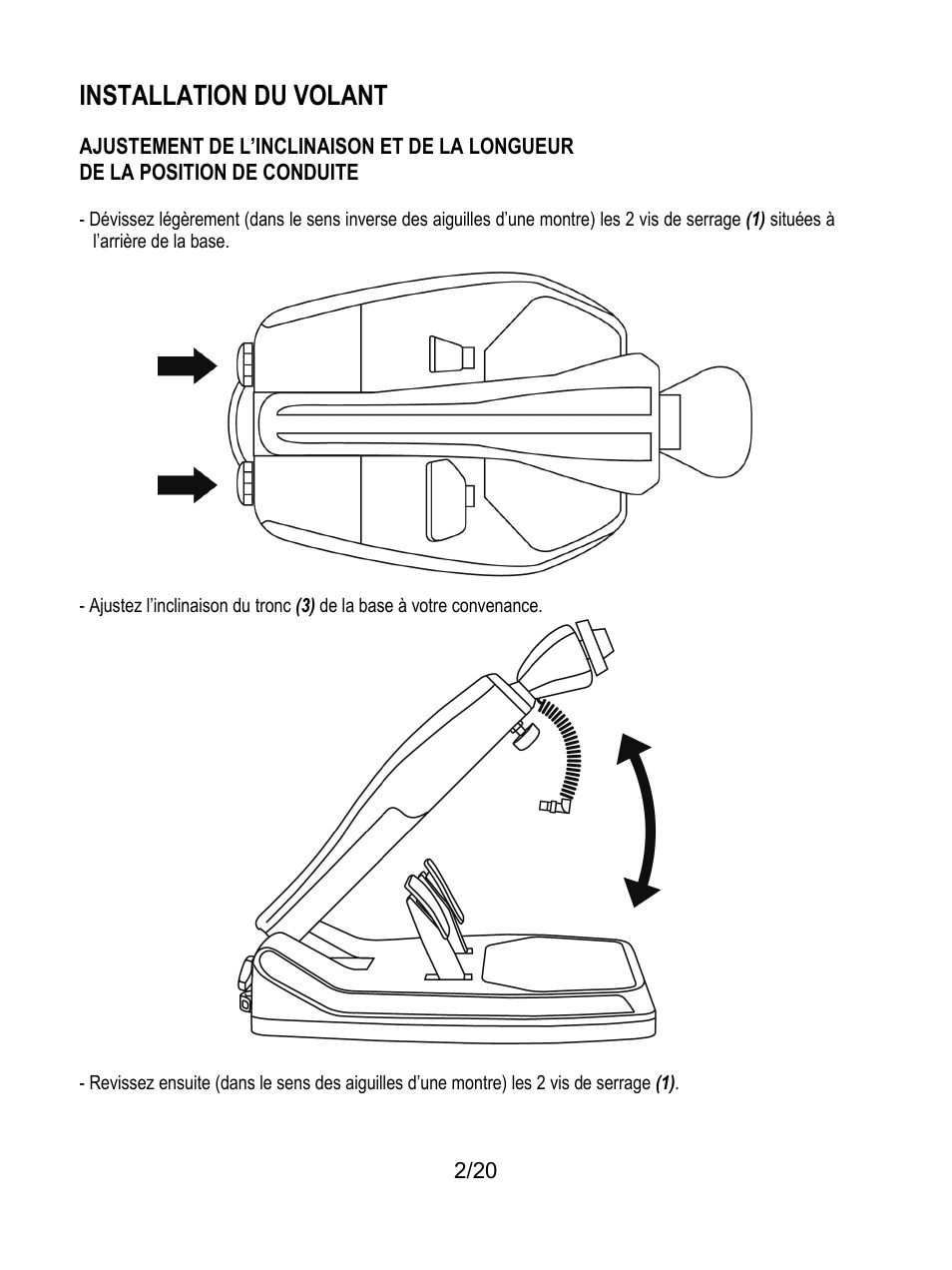 Installation du volant | Thrustmaster Ferrari Wireless F430 Cockpit User Manual | Page 23 / 182