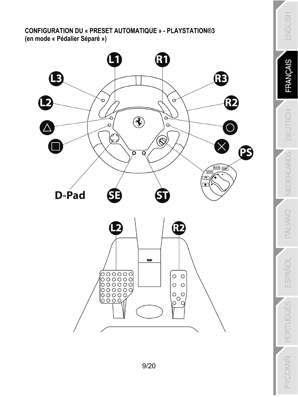 Thrustmaster Ferrari Wireless F430 Cockpit User Manual | Page 30 / 182