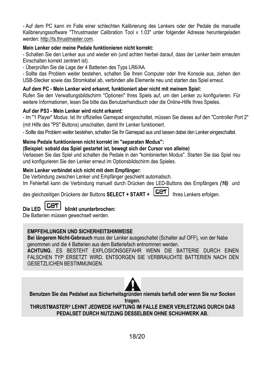 Thrustmaster Ferrari Wireless F430 Cockpit User Manual | Page 59 / 182