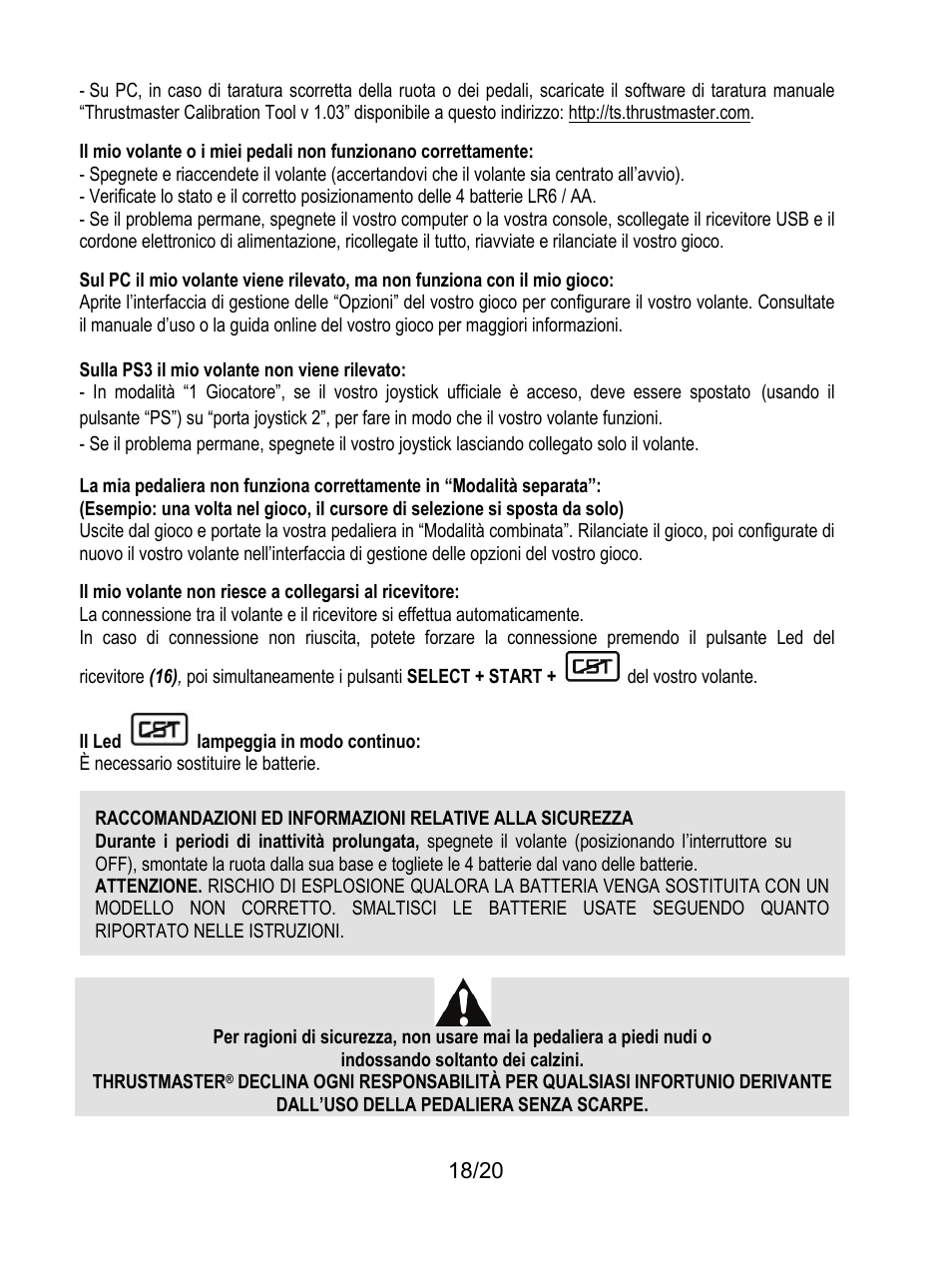 Thrustmaster Ferrari Wireless F430 Cockpit User Manual | Page 99 / 182