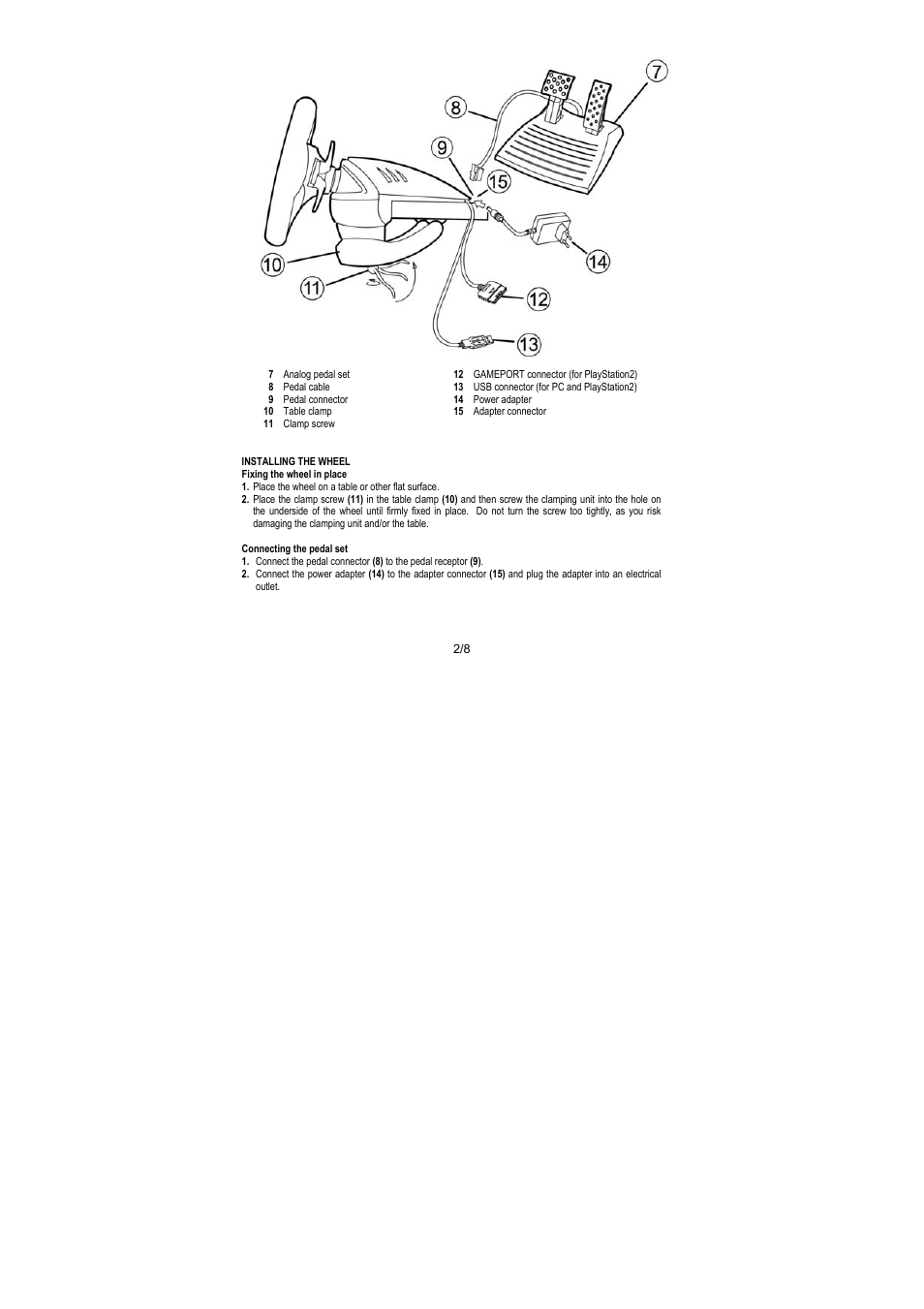 Thrustmaster GT 2-in-1 Force Feedback User Manual | Page 5 / 59