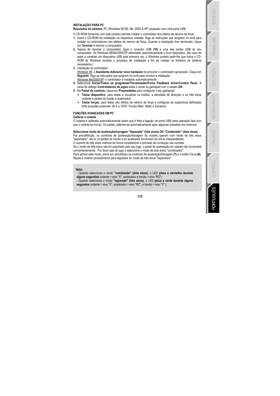 Thrustmaster GT 2-in-1 Force Feedback User Manual | Page 54 / 59