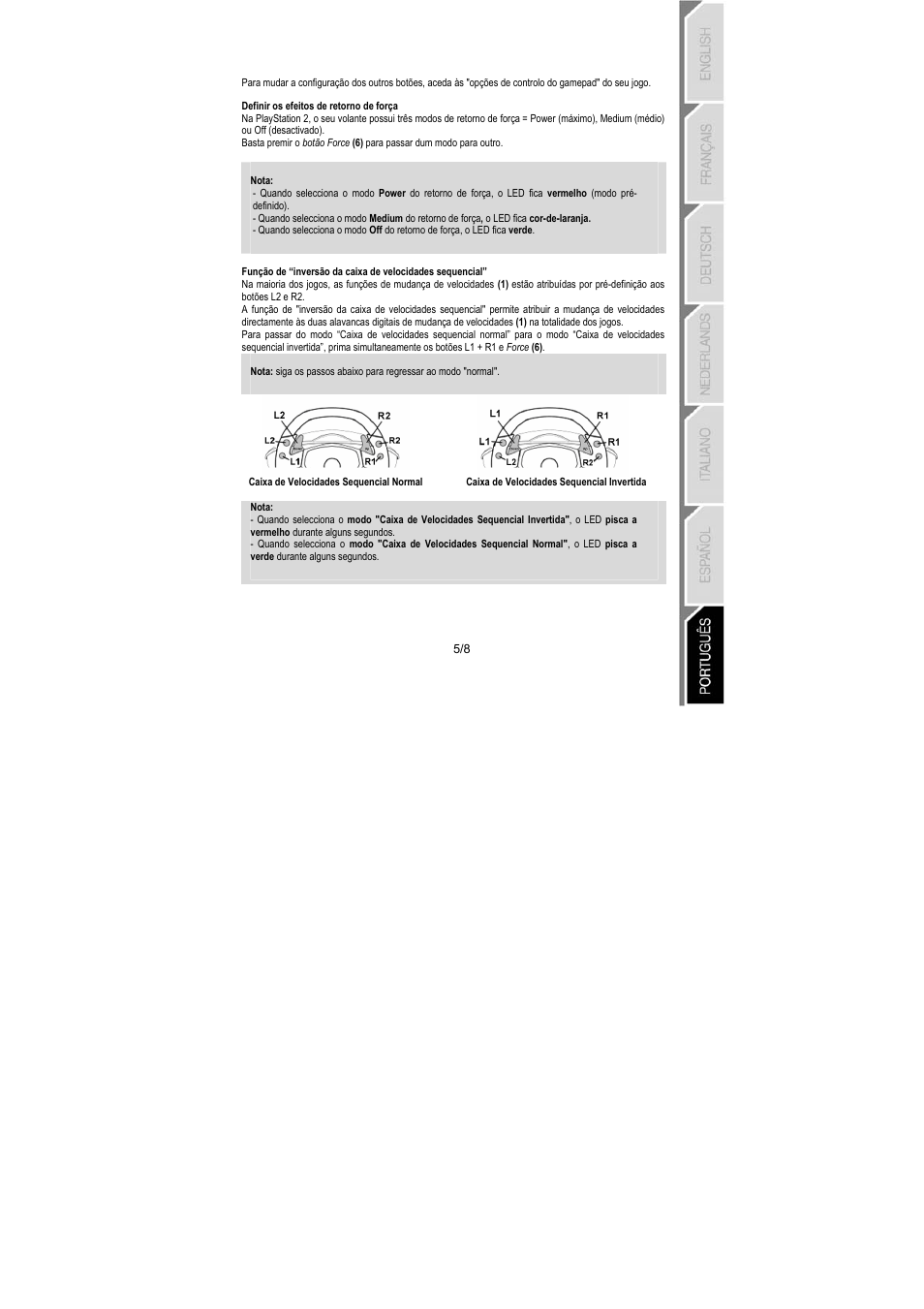 Thrustmaster GT 2-in-1 Force Feedback User Manual | Page 56 / 59