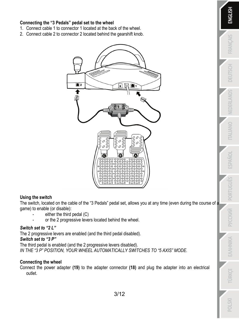 Thrustmaster Rally GT Pro Force Feedback User Manual | Page 4 / 147