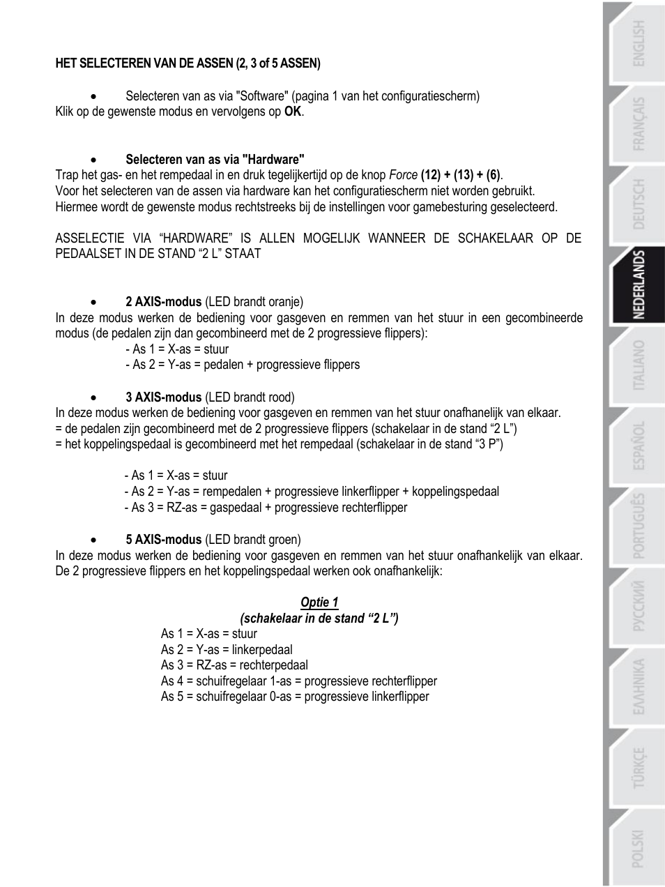Thrustmaster Rally GT Pro Force Feedback User Manual | Page 42 / 147