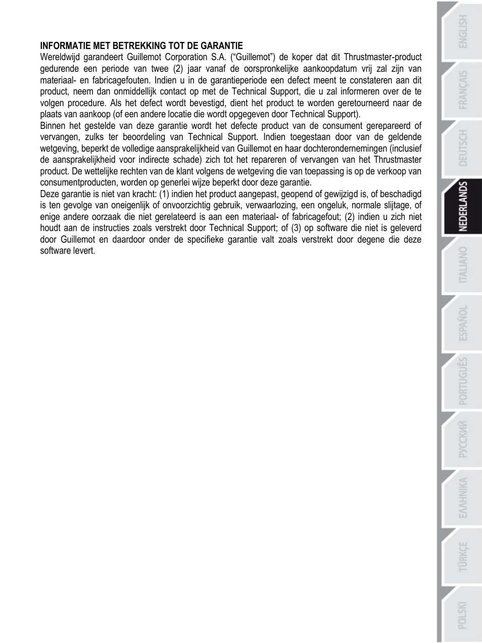 Thrustmaster Rally GT Pro Force Feedback User Manual | Page 48 / 147