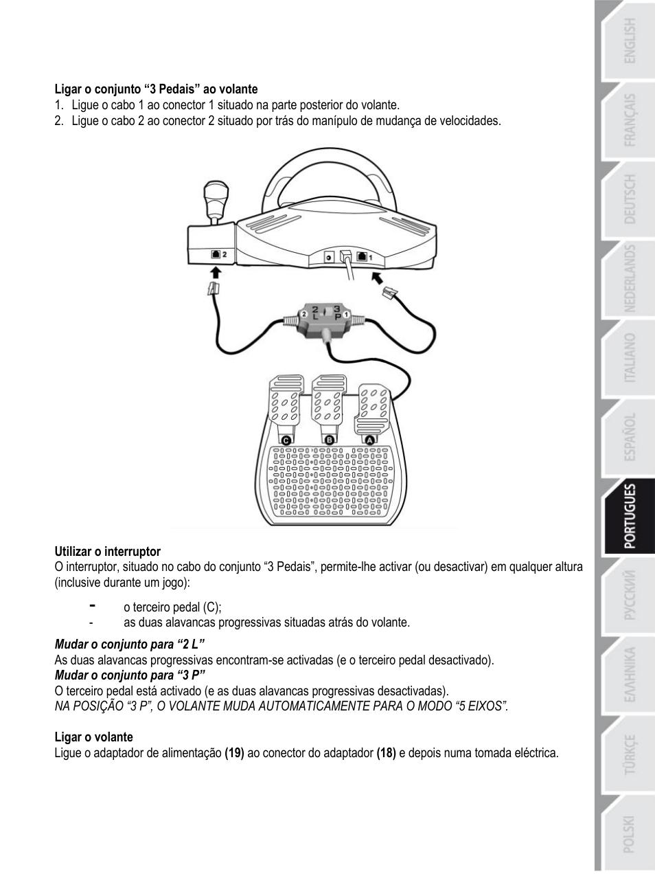 Thrustmaster Rally GT Pro Force Feedback User Manual | Page 76 / 147