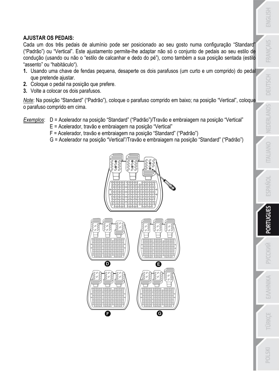 Thrustmaster Rally GT Pro Force Feedback User Manual | Page 82 / 147