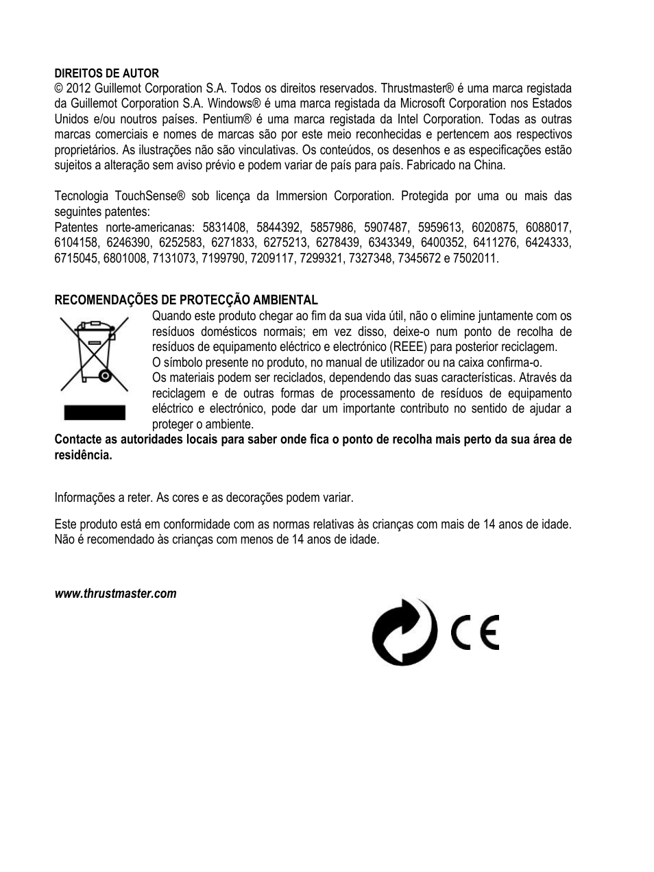 Thrustmaster Rally GT Pro Force Feedback User Manual | Page 85 / 147