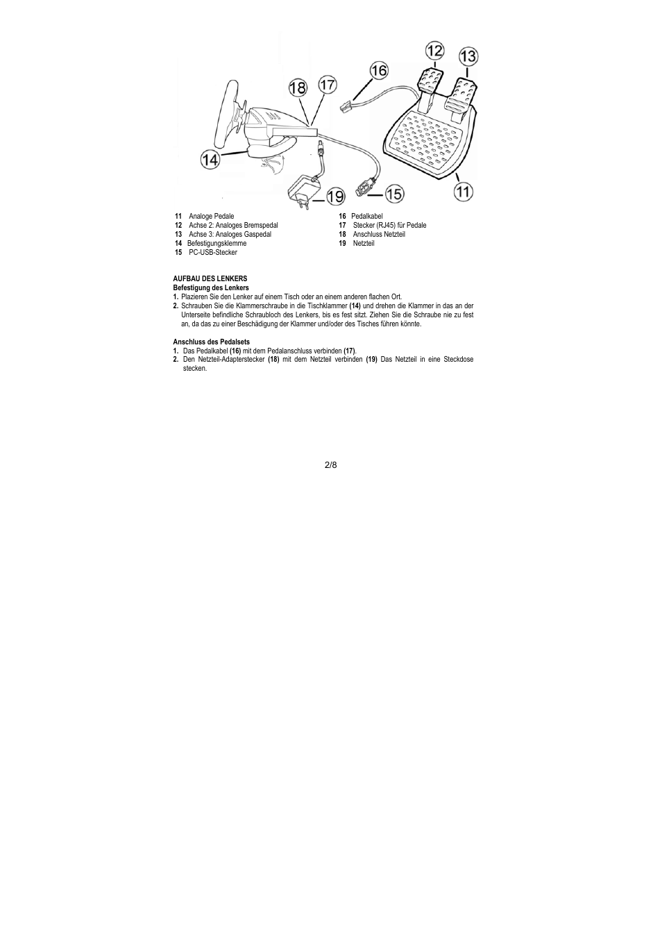 Thrustmaster RGT PRO Extra Pedal User Manual | Page 19 / 59