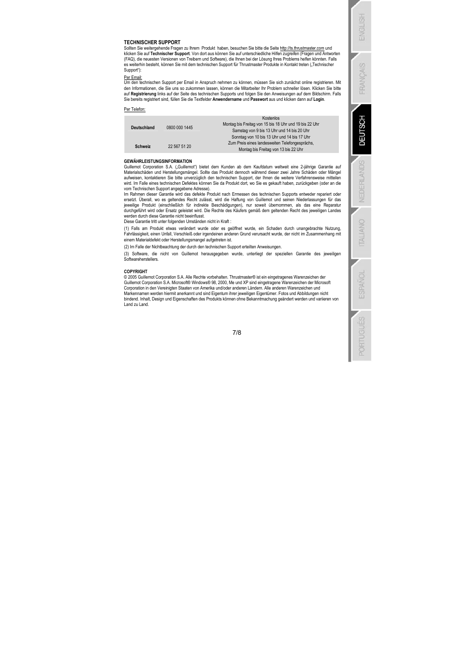 Thrustmaster RGT PRO Extra Pedal User Manual | Page 24 / 59