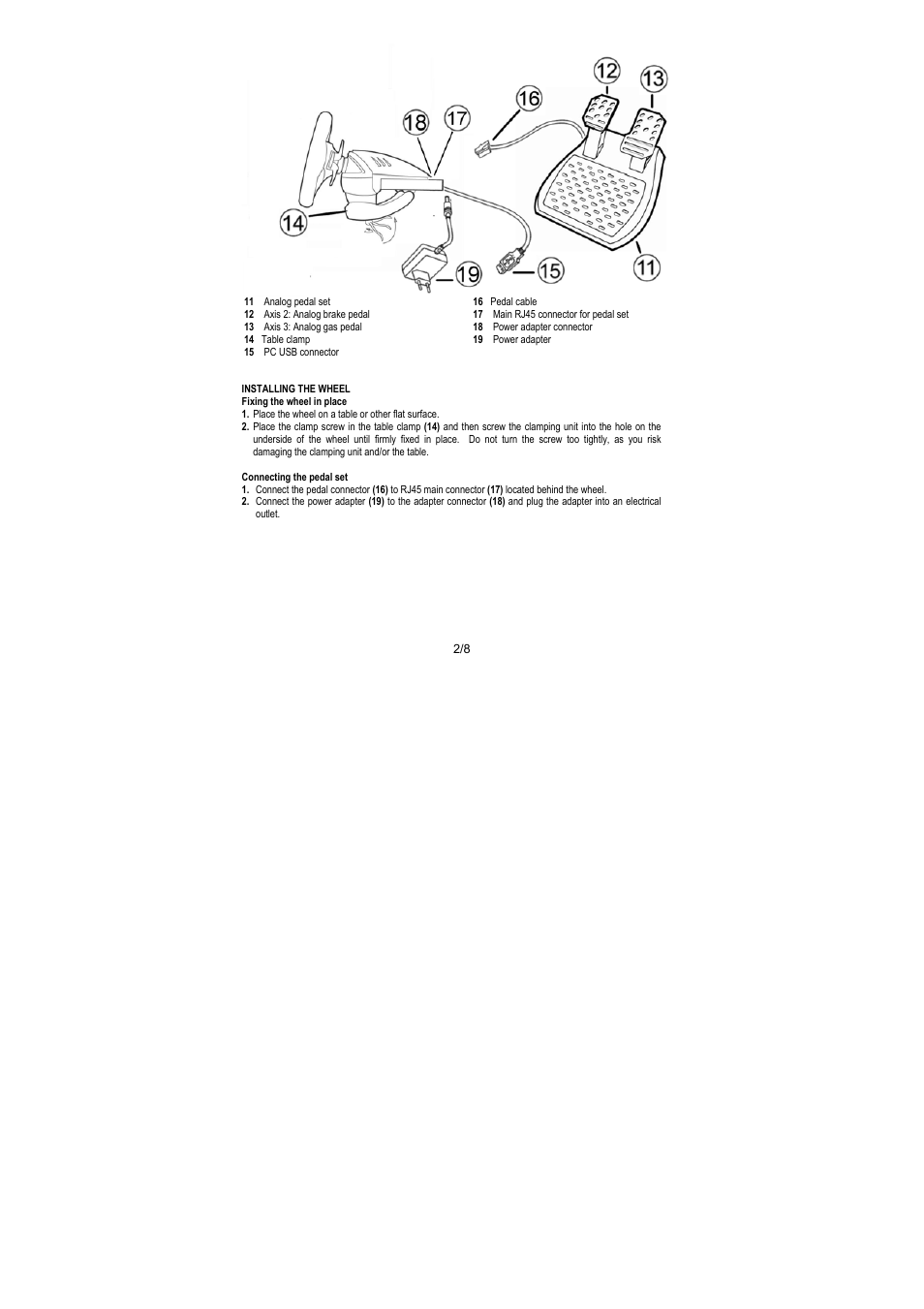 Thrustmaster RGT PRO Extra Pedal User Manual | Page 3 / 59